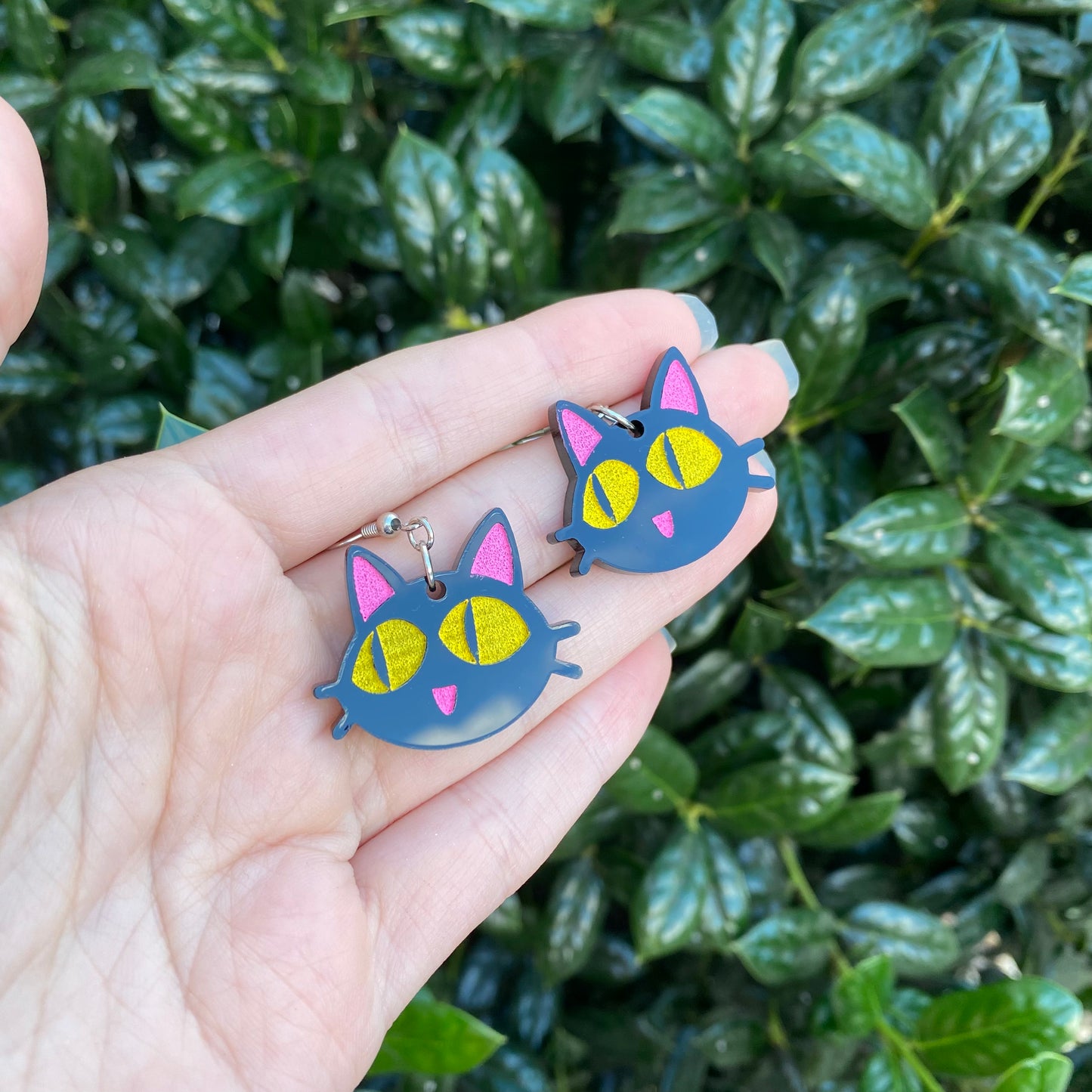 Kuroneko v2 Acrylic Earrings