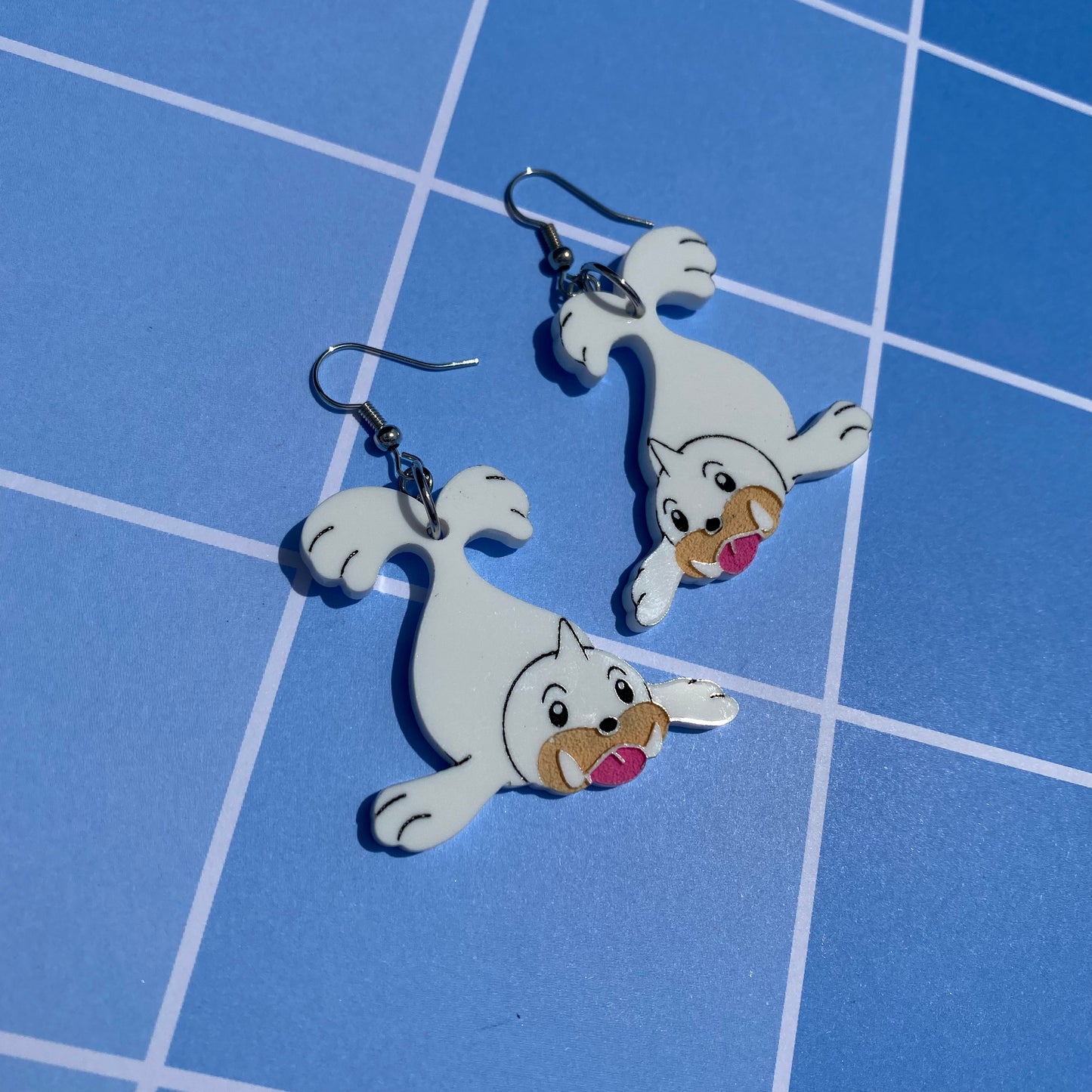 Cutie Seel Acrylic Earrings
