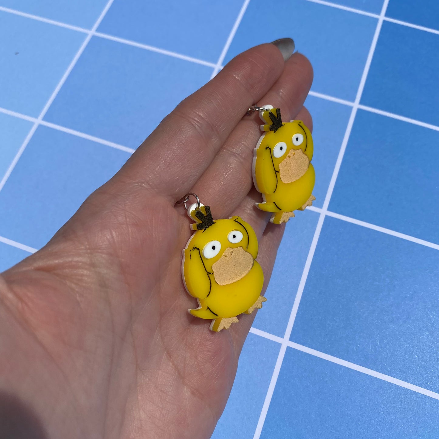 Psyduck Acrylic Earrings