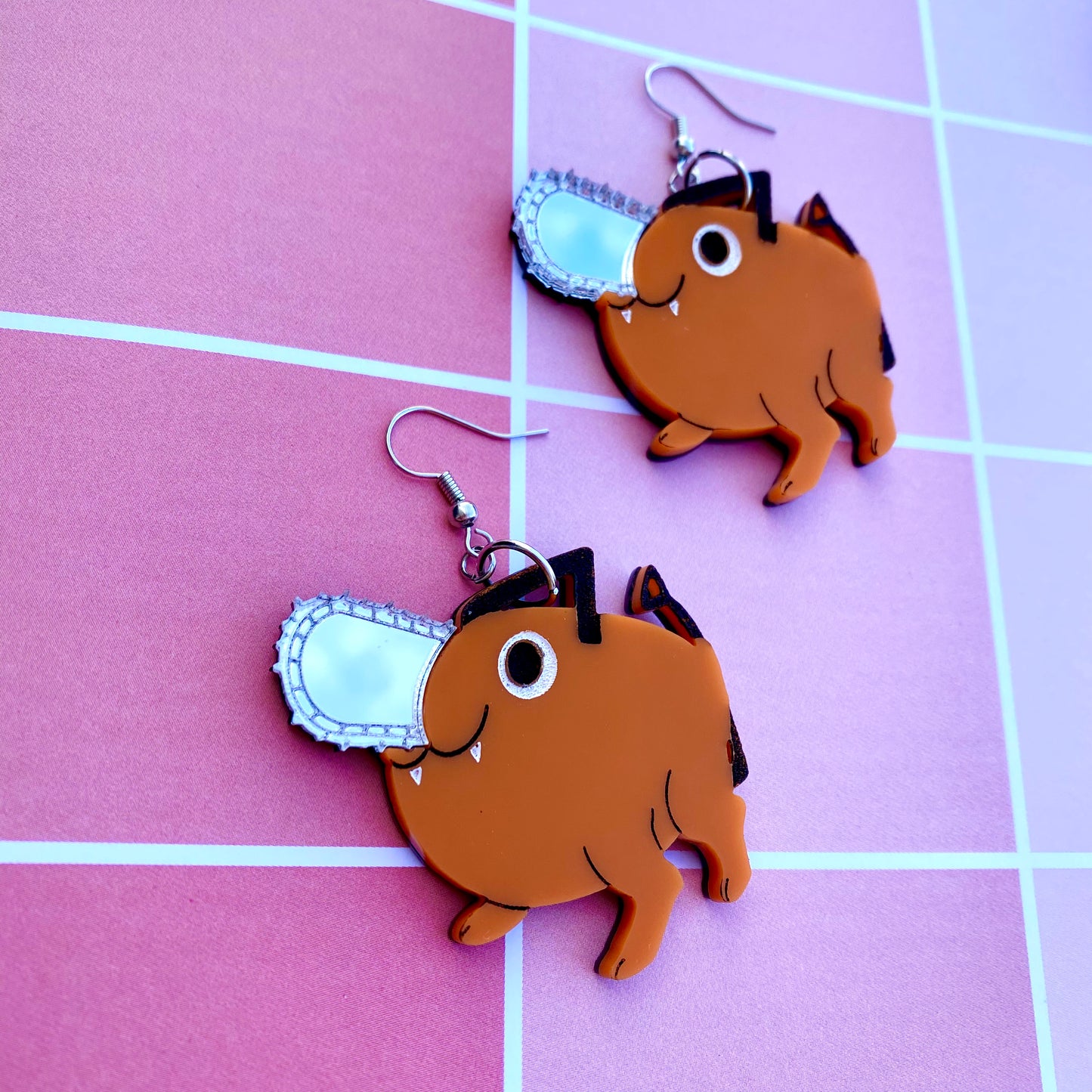 Pochita Acrylic Earrings