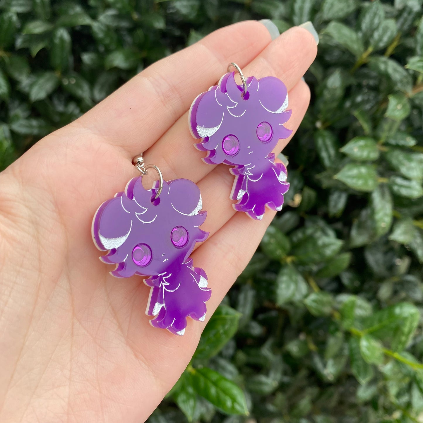 Espurr Hypnotic Mirror Eyes Acrylic Earrings