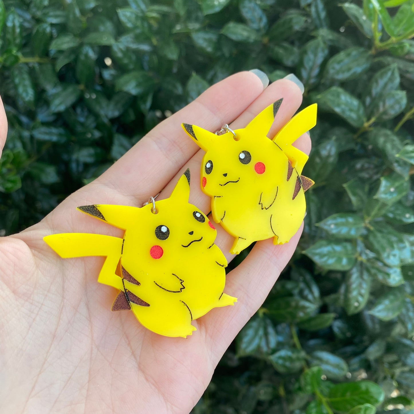 Pikachu Large Acrylic Earrings