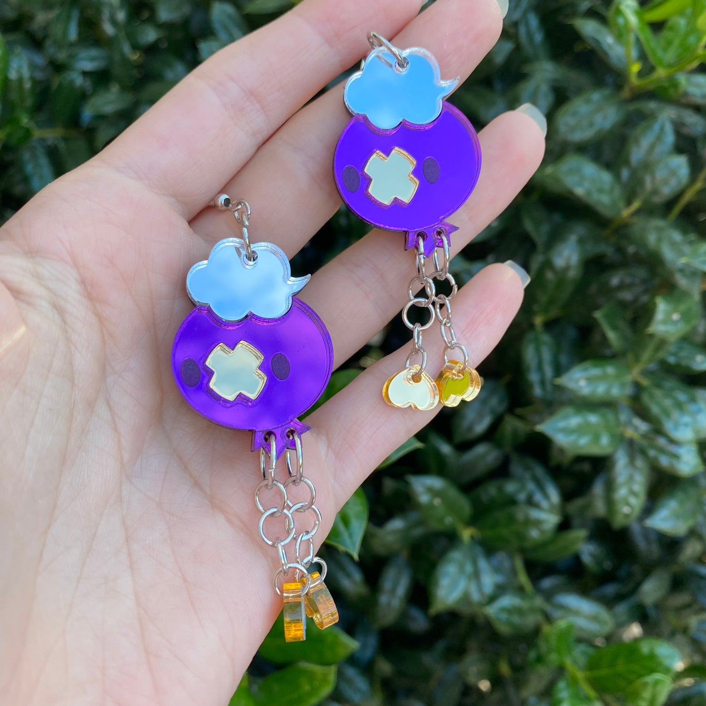 Drifloon Dangle Mirrored Acrylic Earrings
