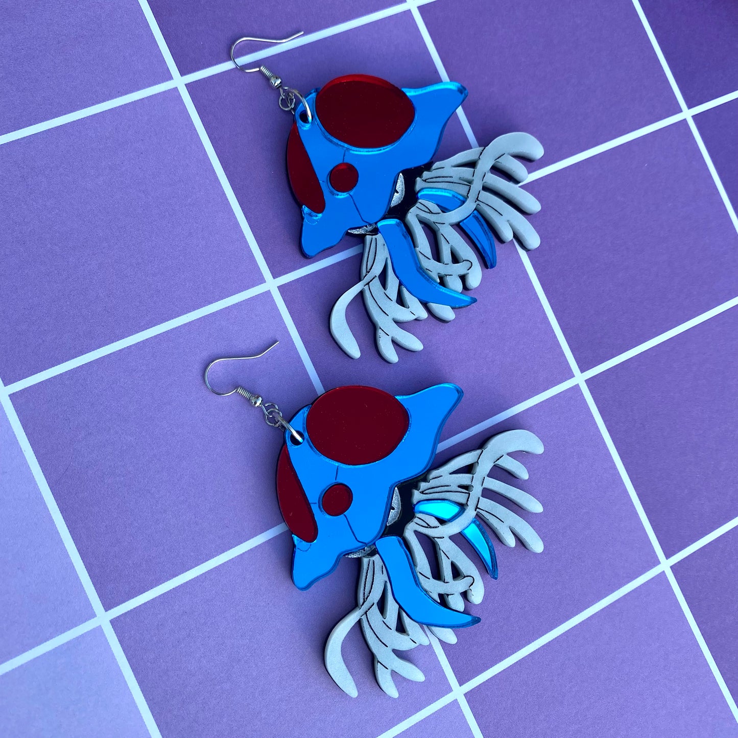 Tentacruel Mirror Acrylic Earrings