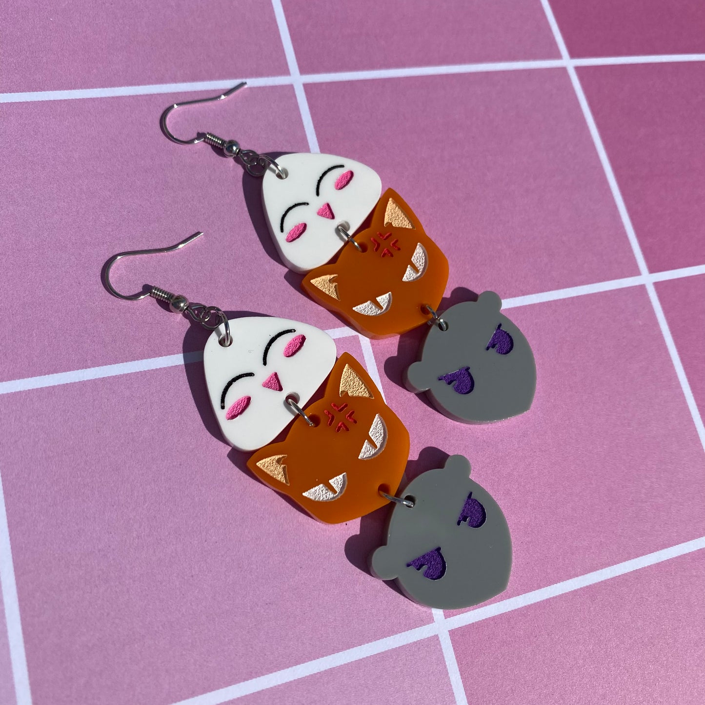 Fruits Basket OT3 Link Acrylic Earrings