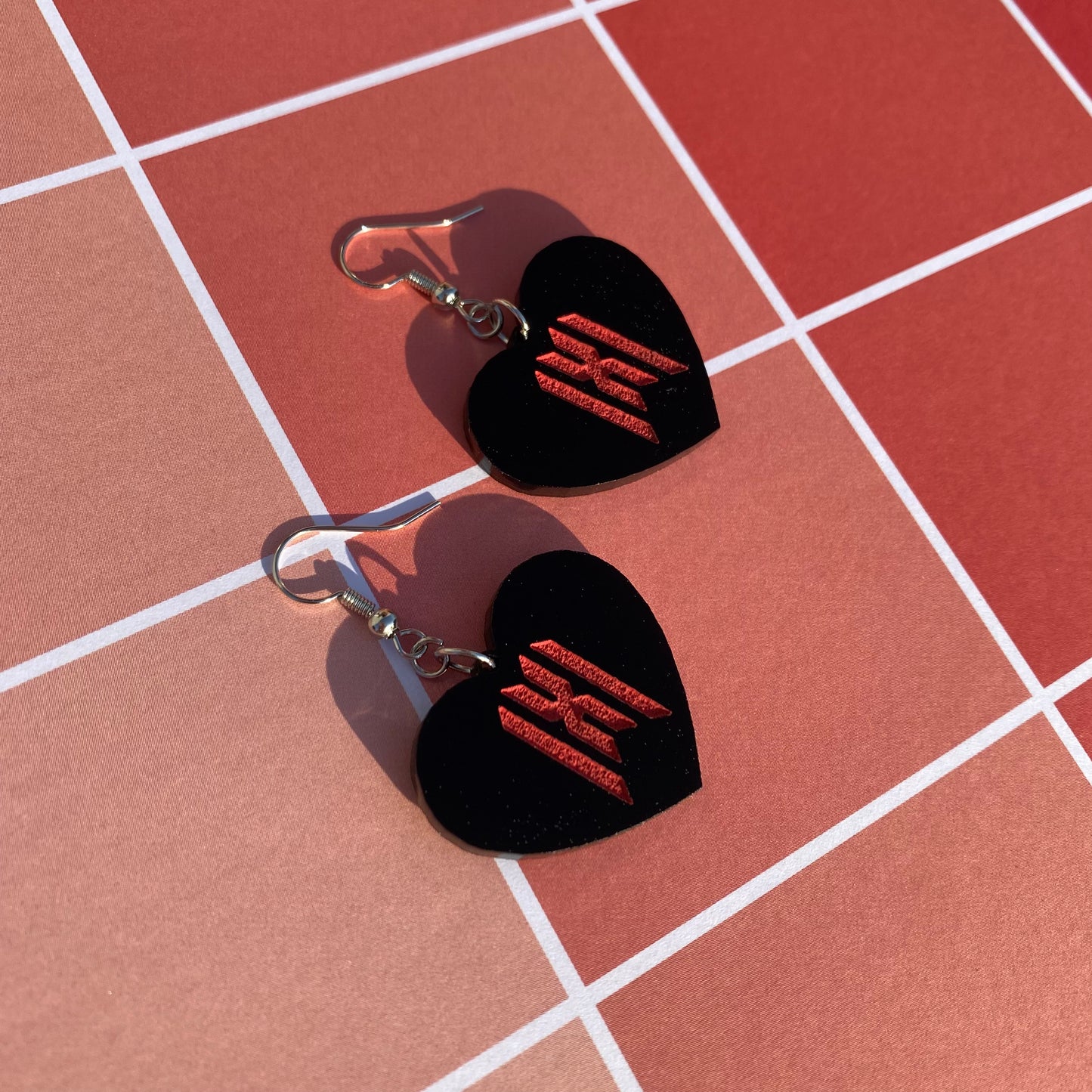 Monsta X Heart Small Acrylic Earrings