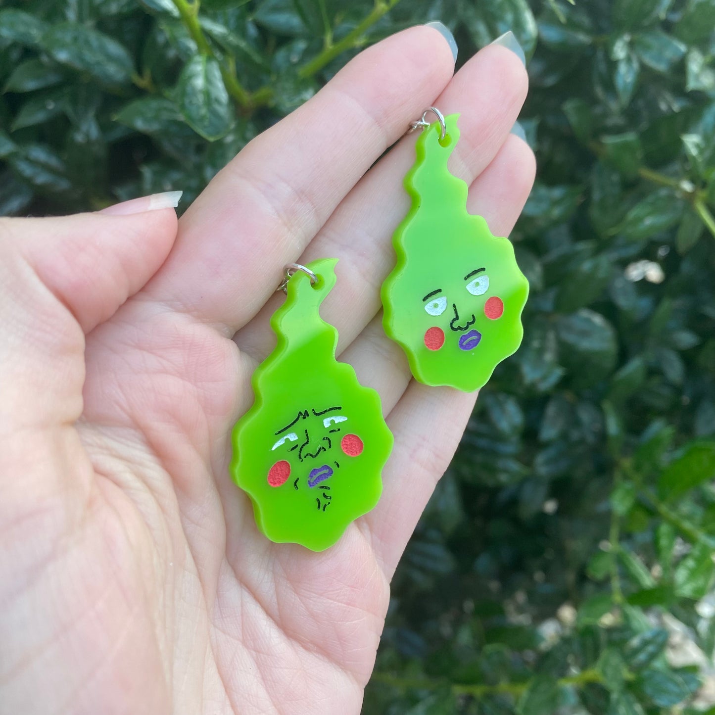 Disgusted Dimple Small Acrylic Earrings