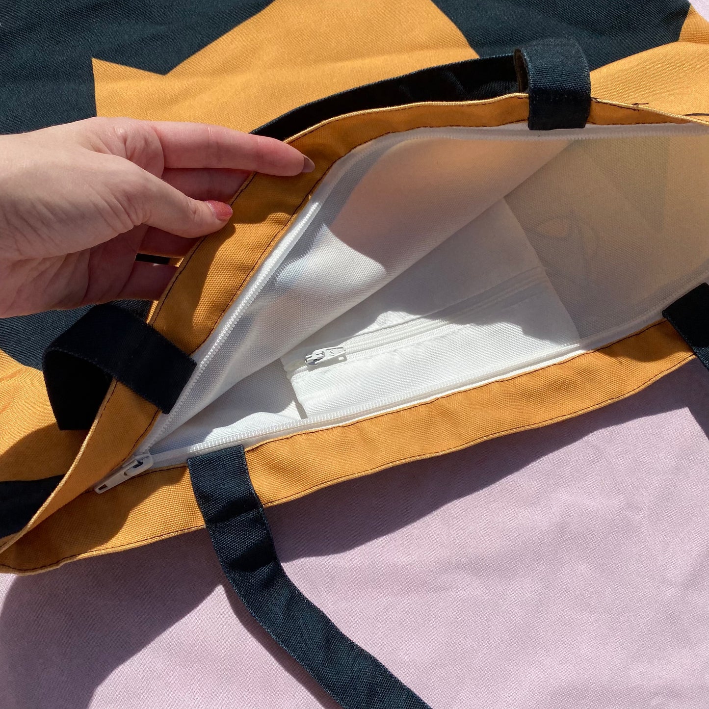 Lt Yar Inspired Zipper Tote Bag