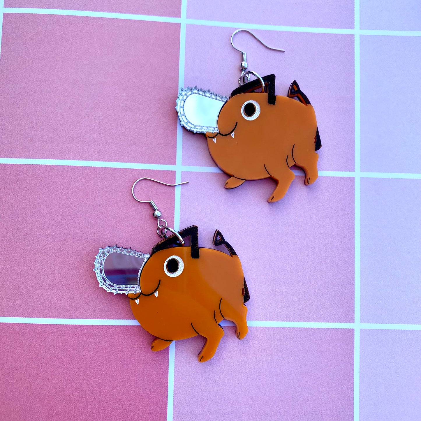 Pochita Acrylic Earrings