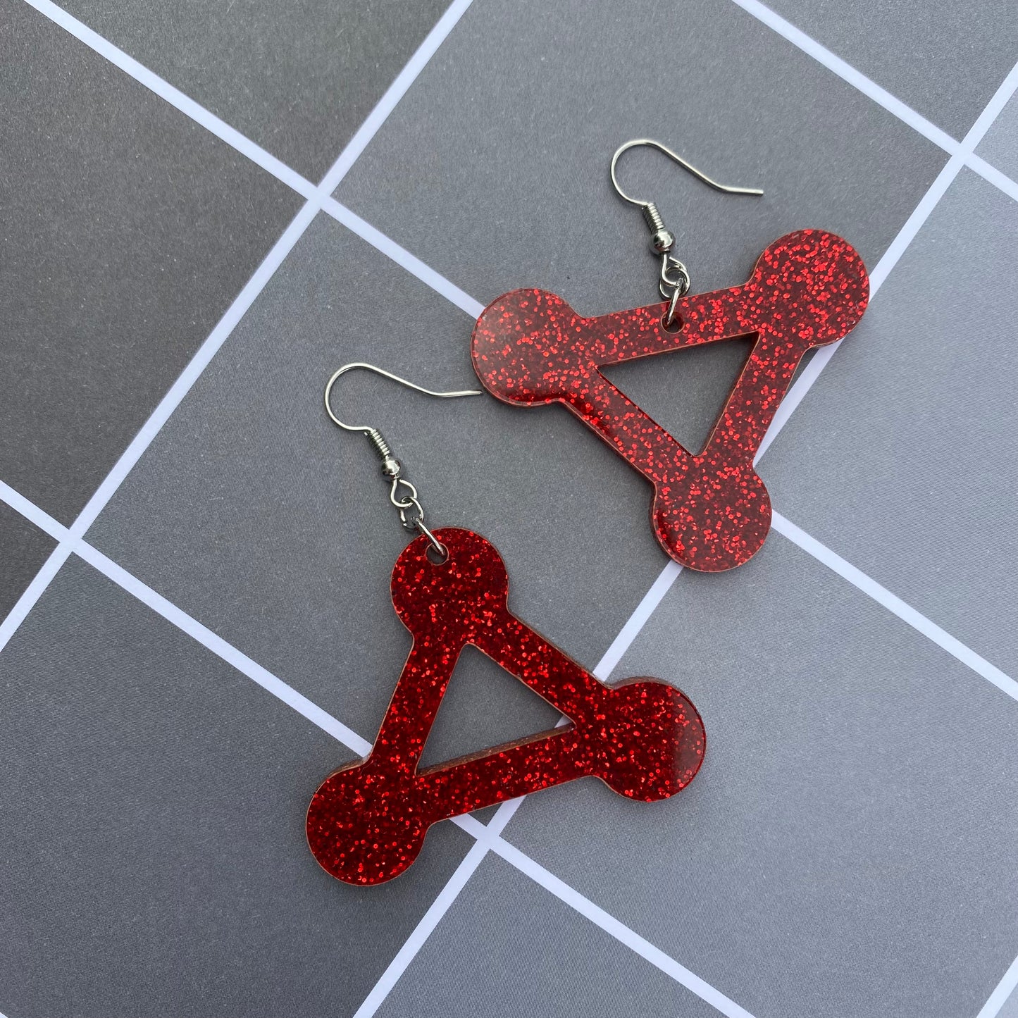 Demon/Divine Symbols Glitter Acrylic Earrings