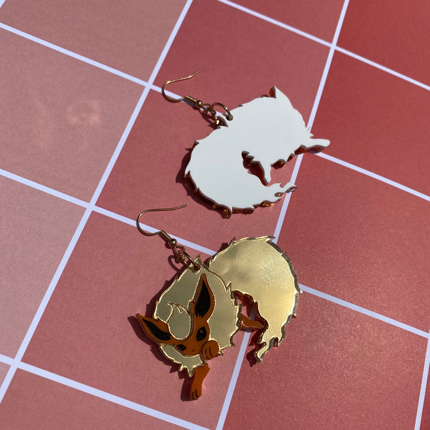 Flareon Mirrored Acrylic Earrings