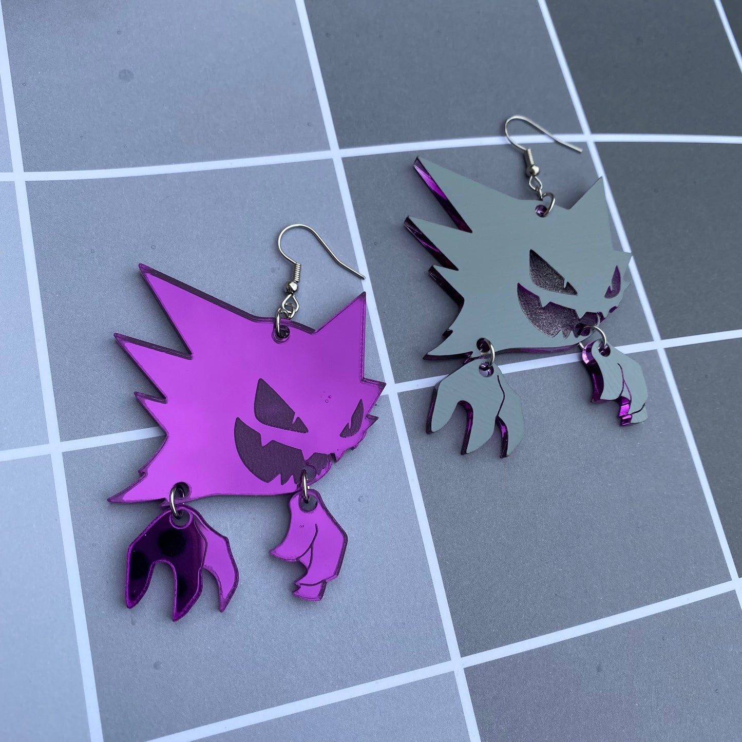 Haunter Mirror Large Acrylic Earrings