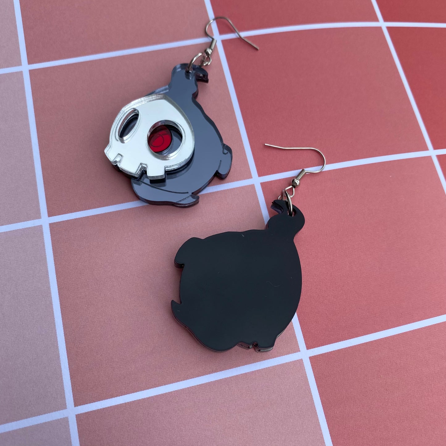 Duskull Mirrored Acrylic Earrings