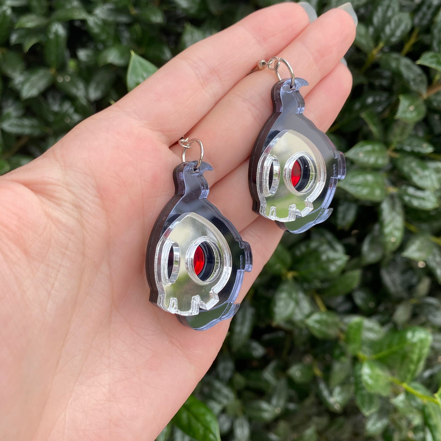 Duskull Mirrored Acrylic Earrings
