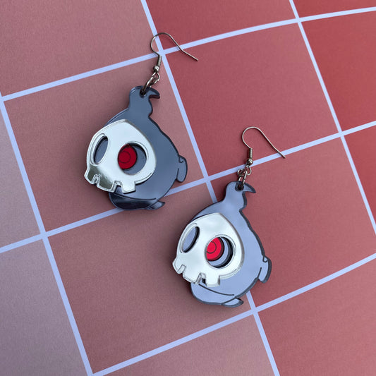 Duskull Mirrored Acrylic Earrings