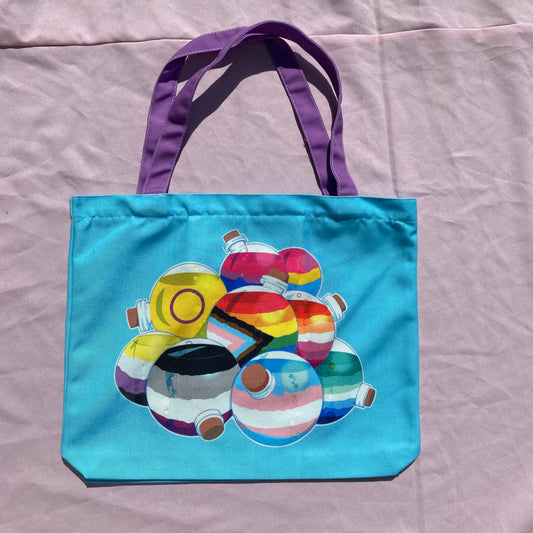 Pride Potions Zipper Tote Bag