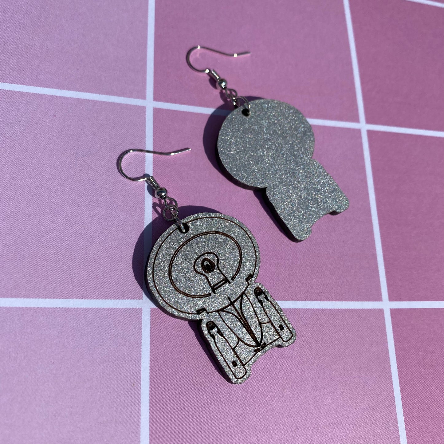 Trek Ships Wood Earrings