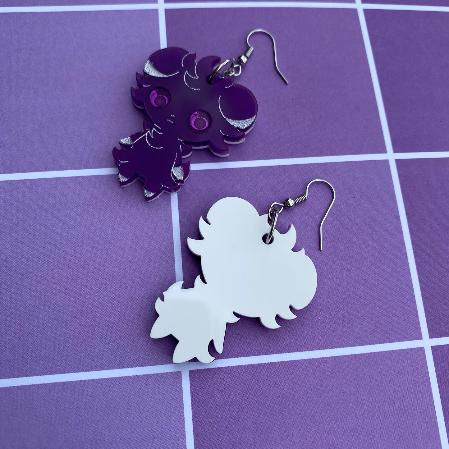 Espurr Hypnotic Mirror Eyes Acrylic Earrings