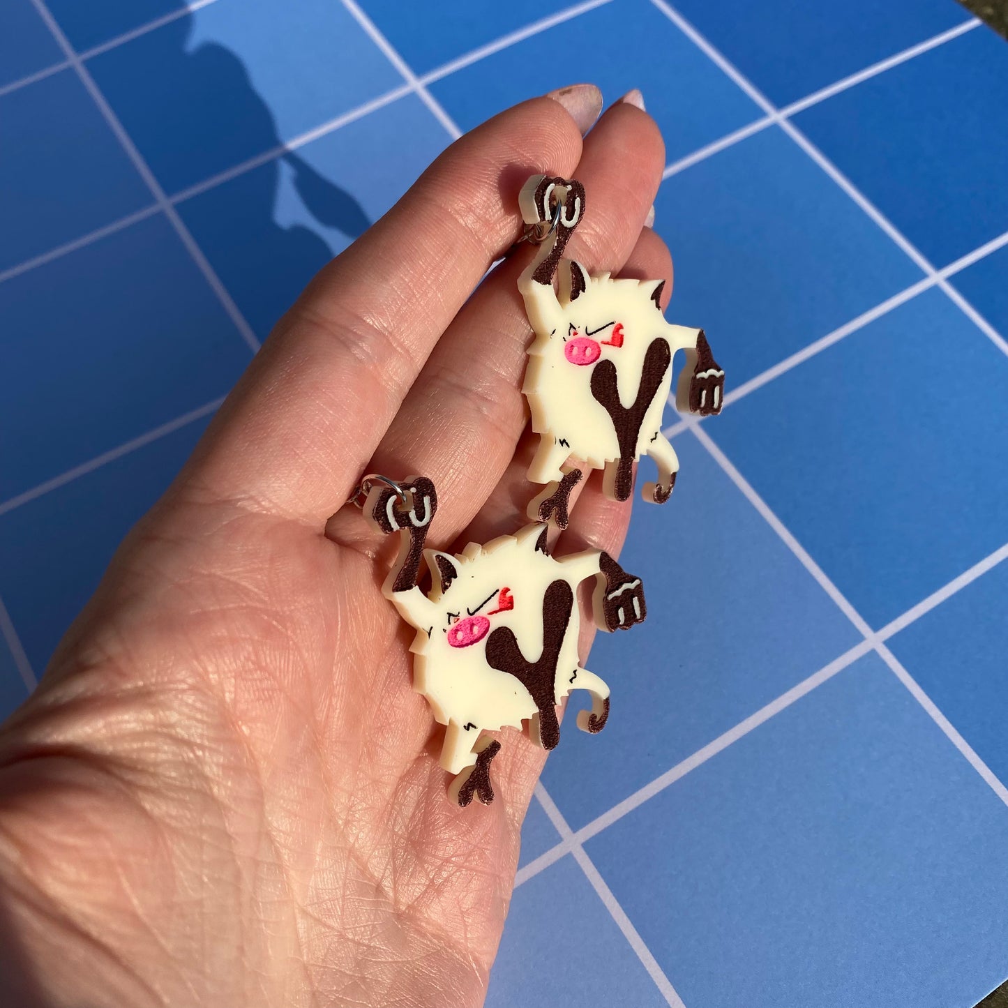 Mankey Acrylic Earrings