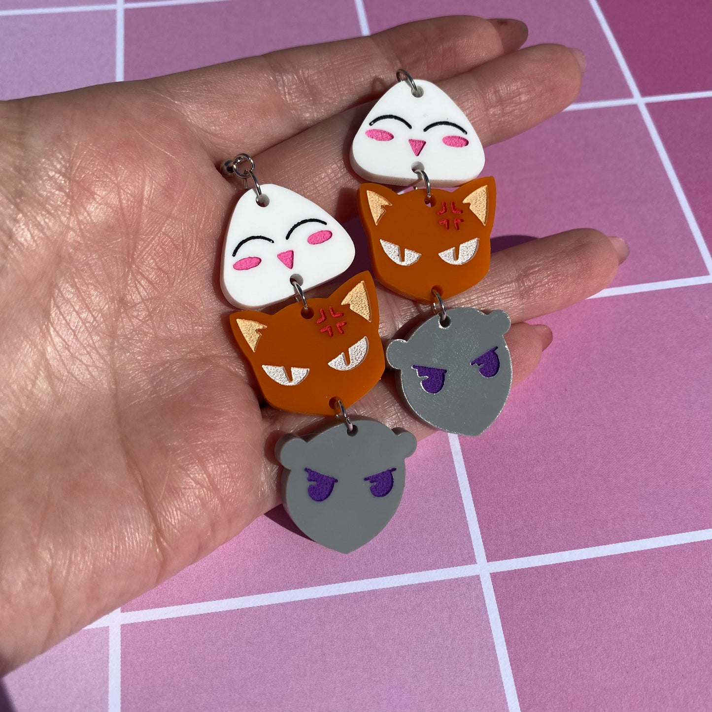Fruits Basket OT3 Link Acrylic Earrings