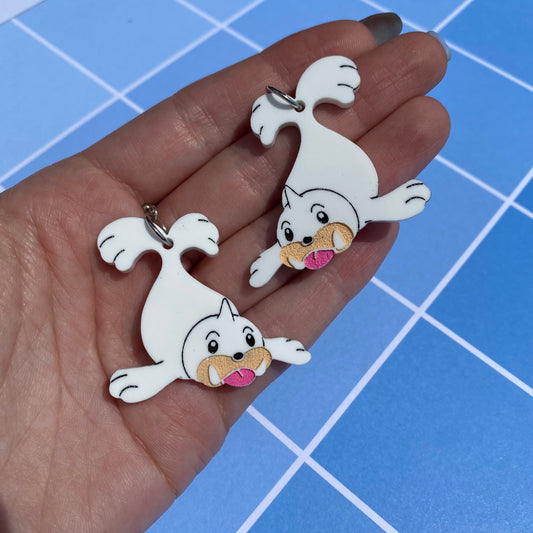 Cutie Seel Acrylic Earrings