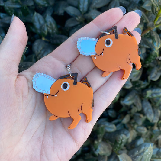 Pochita Acrylic Earrings