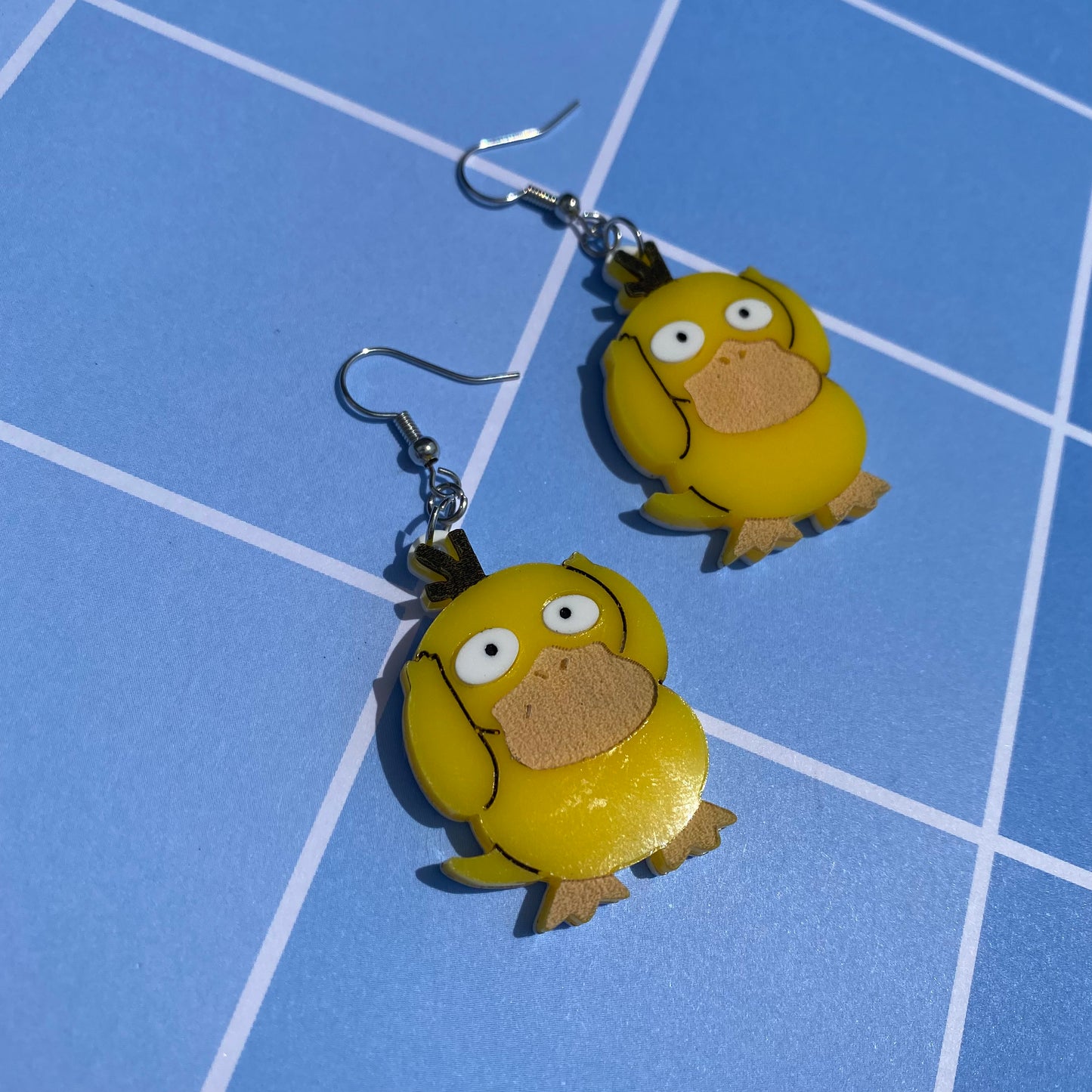 Psyduck Acrylic Earrings