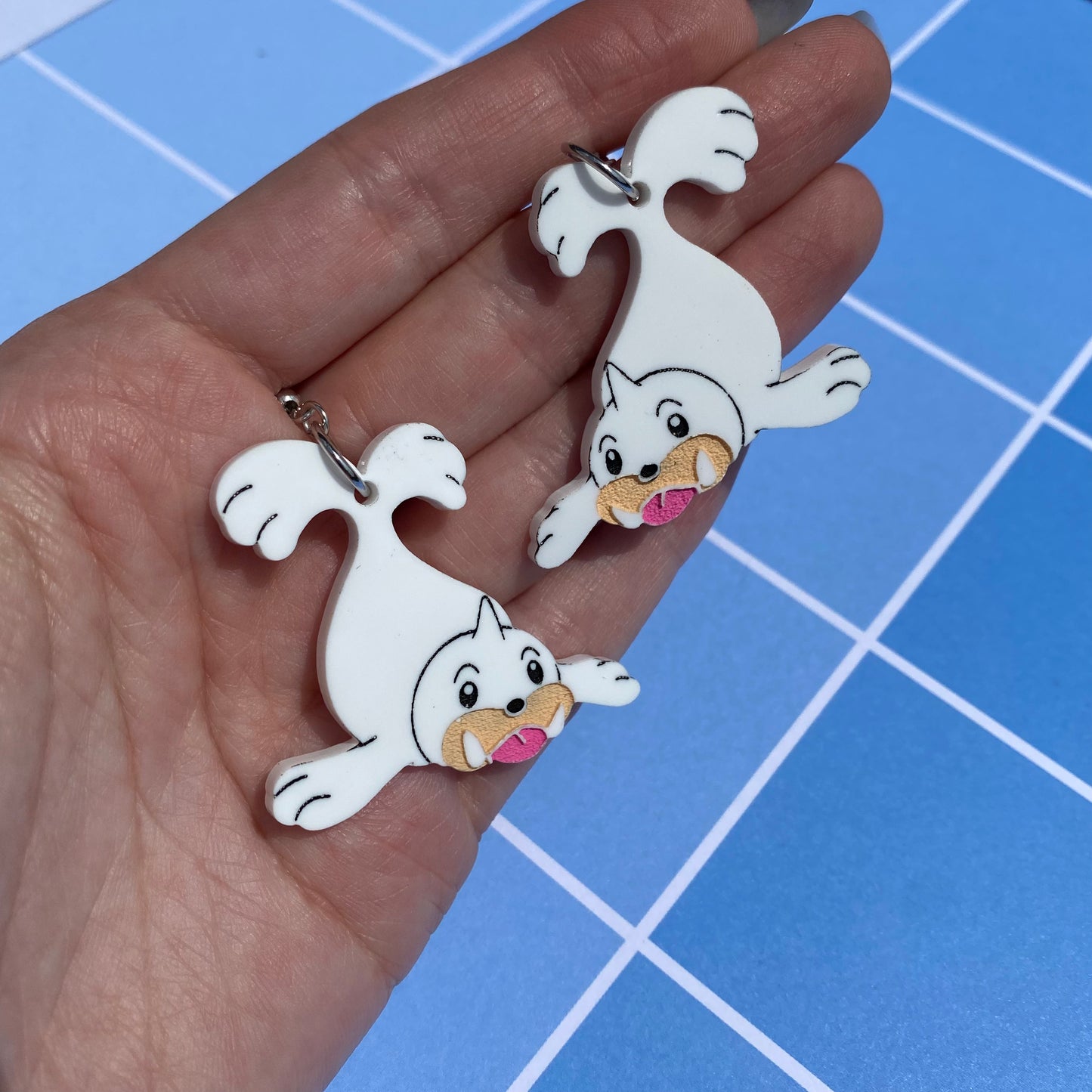 Cutie Seel Acrylic Earrings