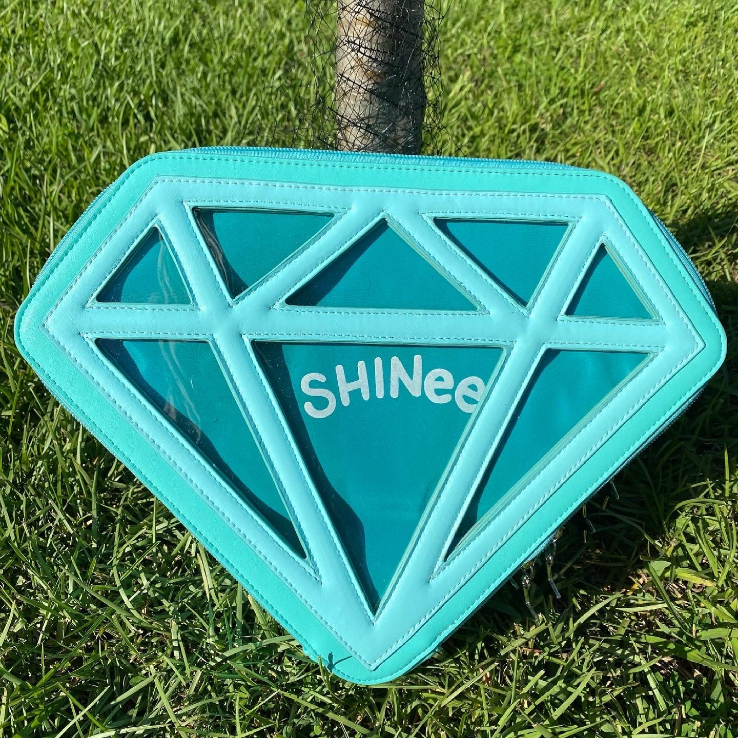 Shining SHINee on sale Teal Diamond Display ITA Backpack/Crossbody Bag