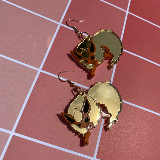 Flareon Mirrored Acrylic Earrings