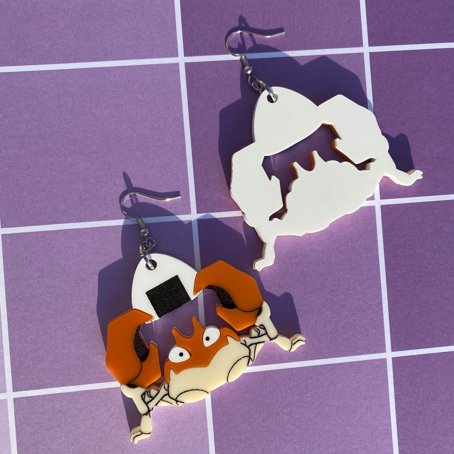 Onigiri Krabby Acrylic Earrings