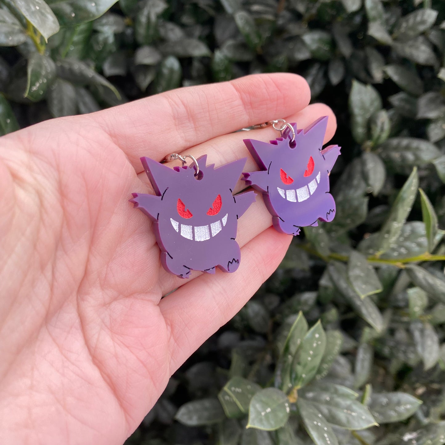 Gengar Small Acrylic Earrings