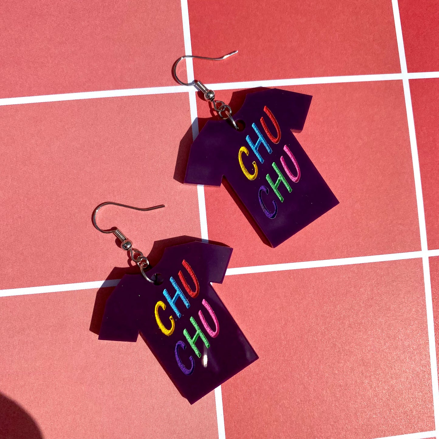 LD Chu Chu Shirt Acrylic Earrings