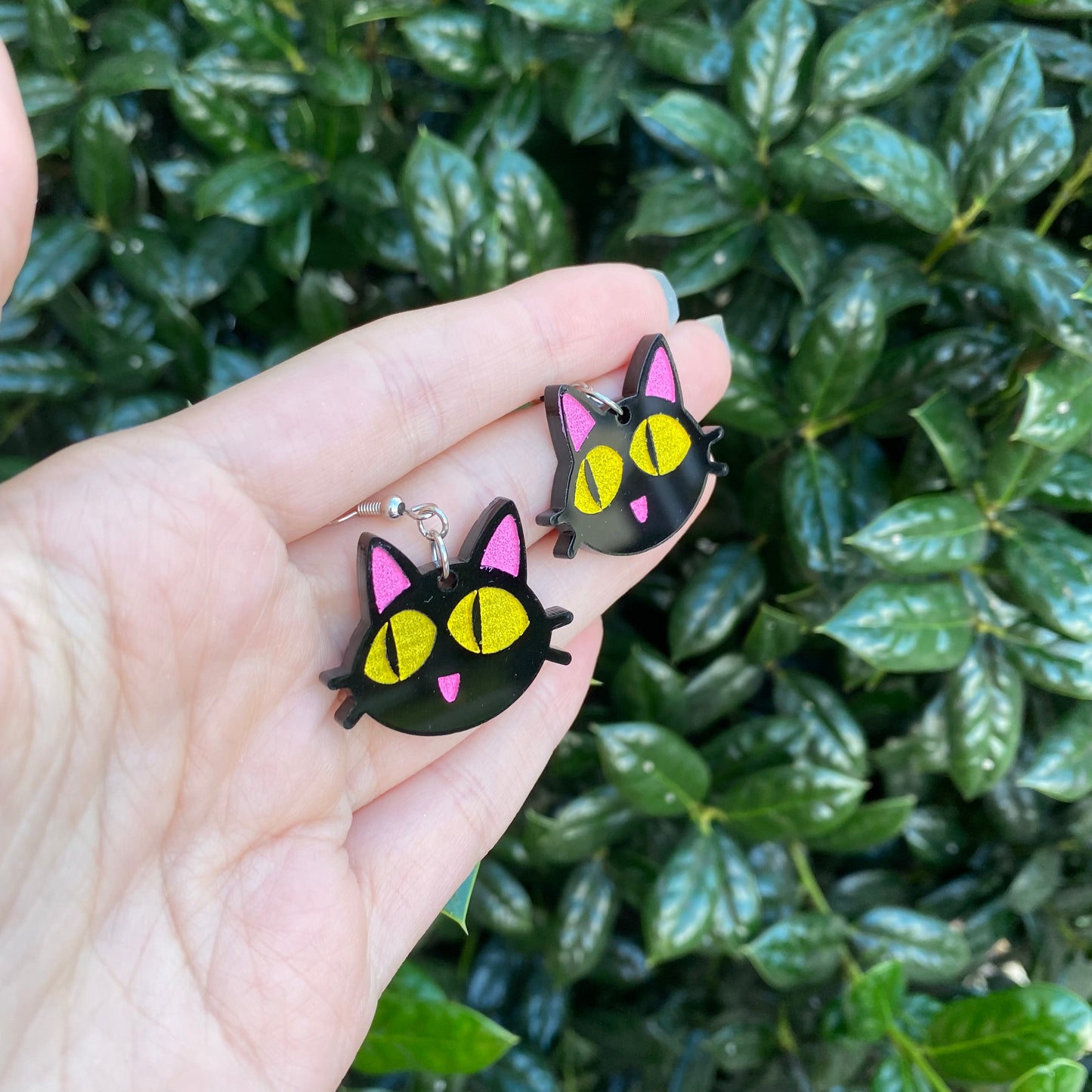 Kuroneko v2 Acrylic Earrings