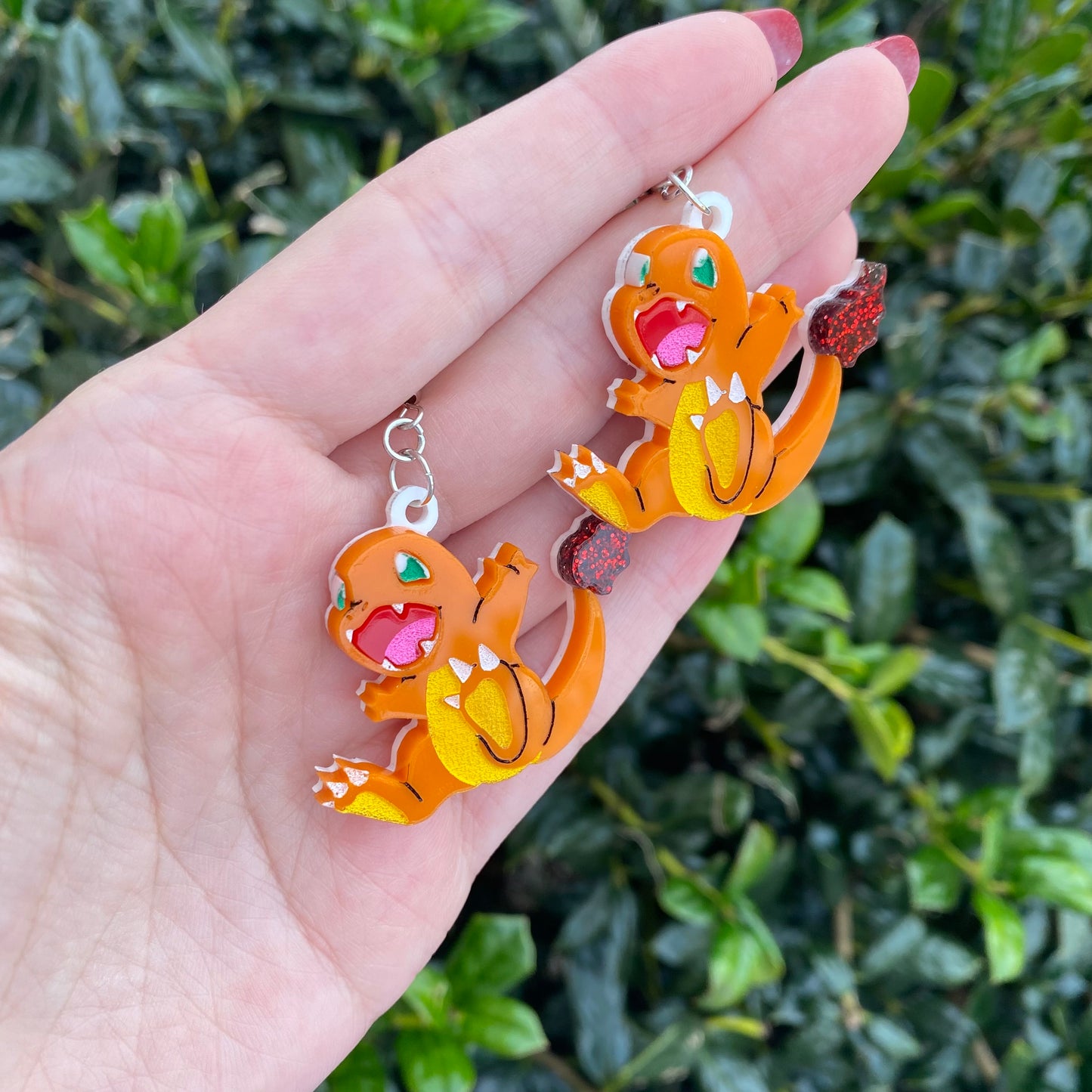 Charmander Acrylic Earrings