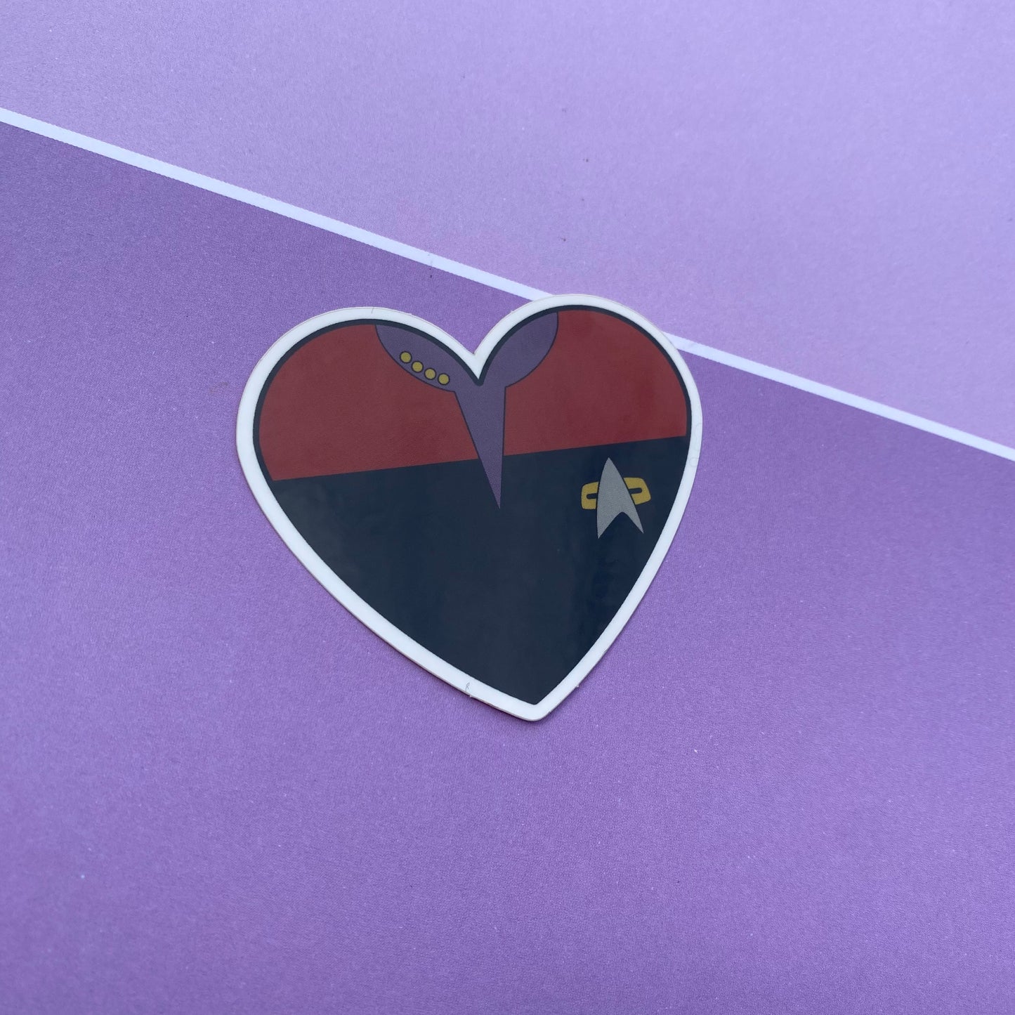 Captain Janeway Uniform Heart 2.5” Vinyl Sticker