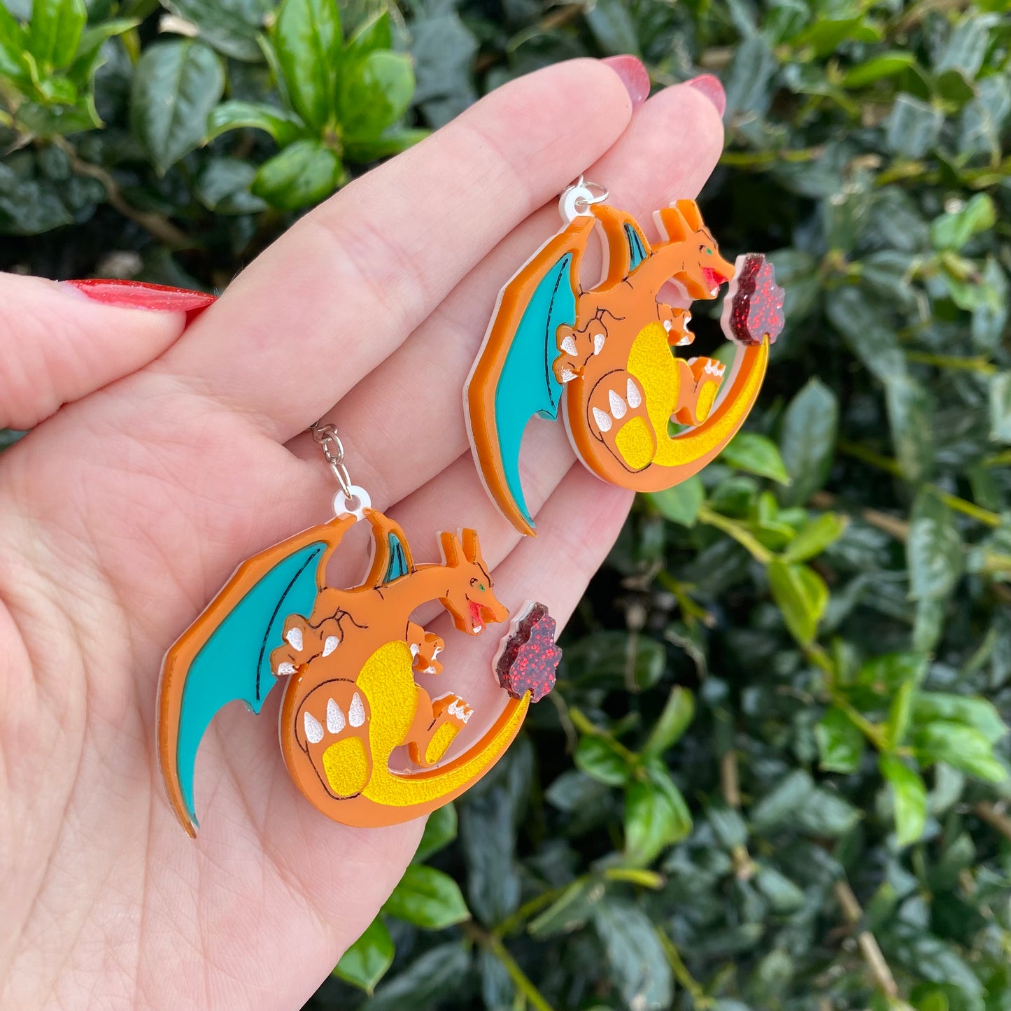 Charizard Acrylic Earrings