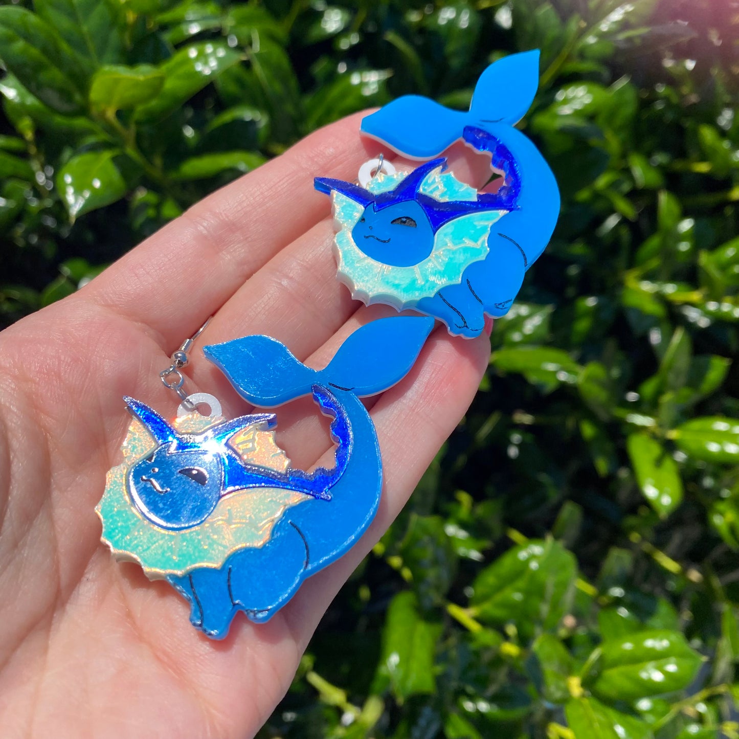 Vaporeon Acrylic Earrings