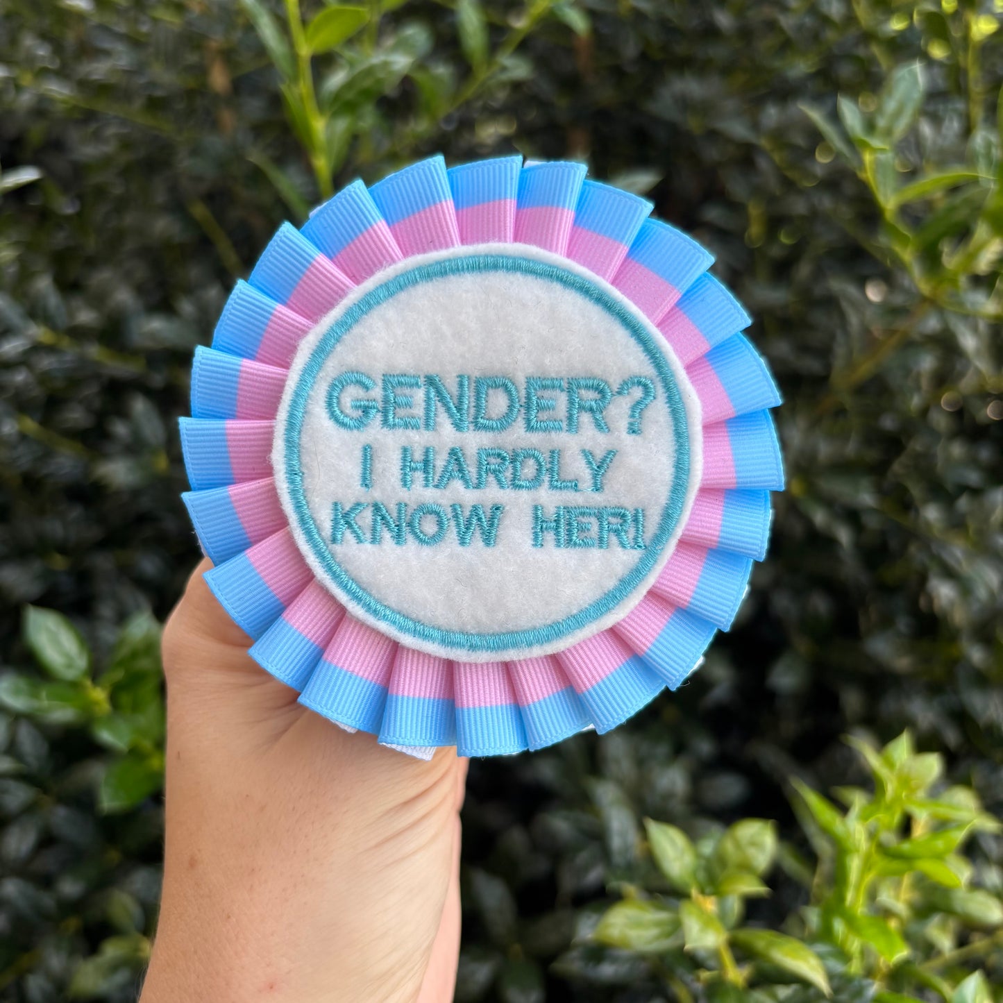 Gender? I hardly know her! Ribbon Rosette