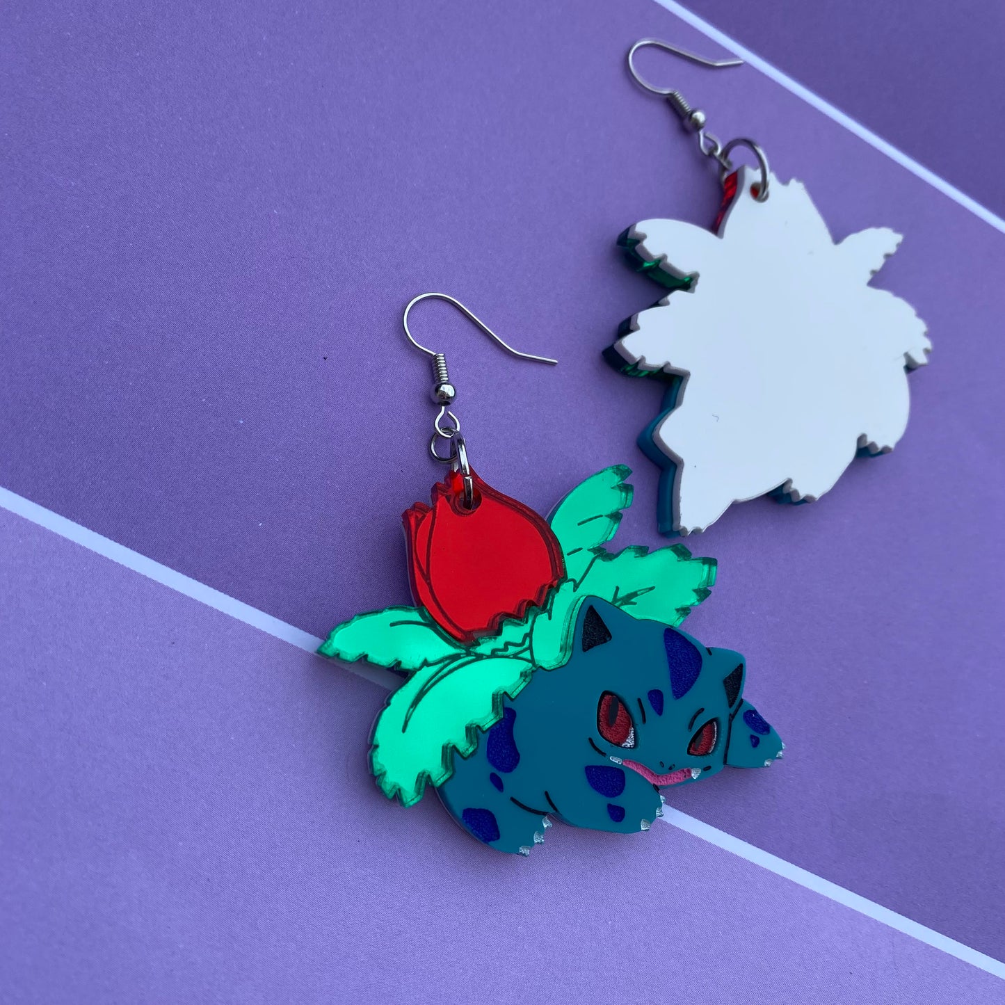 Ivysaur Acrylic Earrings