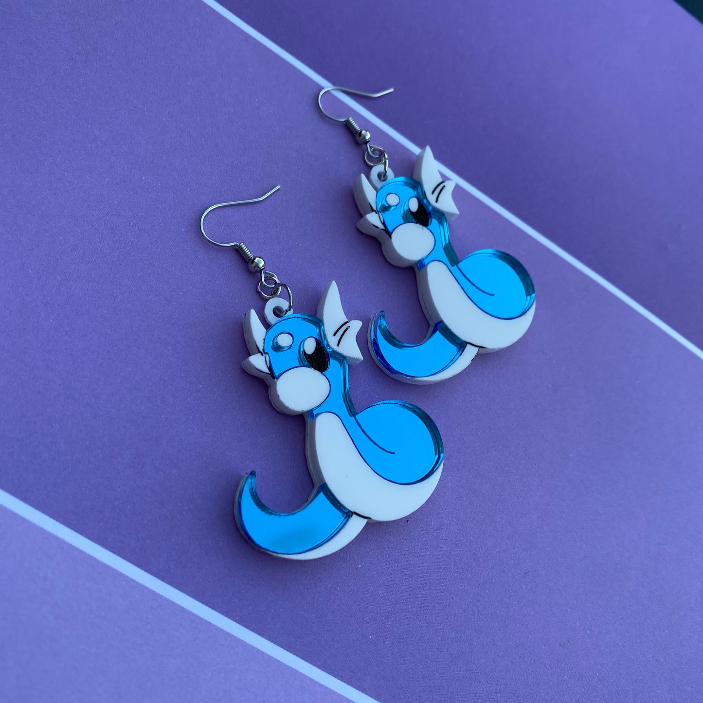 Dratini Acrylic Earrings