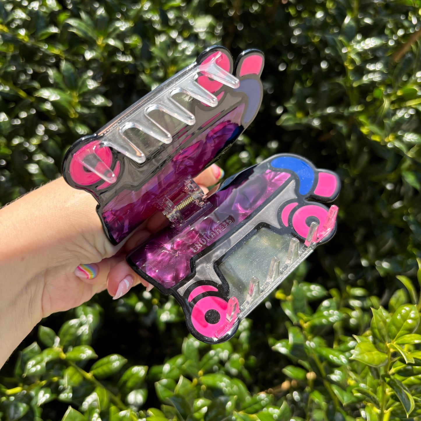 Roller Derby Purple Skate Claw Clip