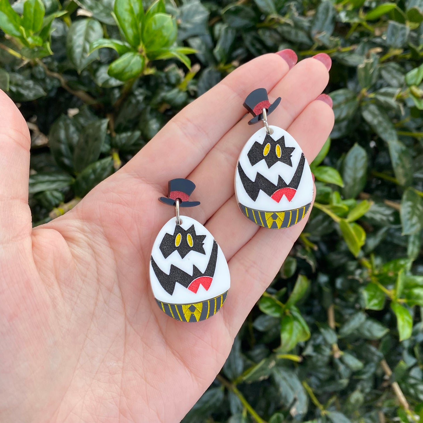 Hazbin Egg Bois Acrylic Stud Earrings