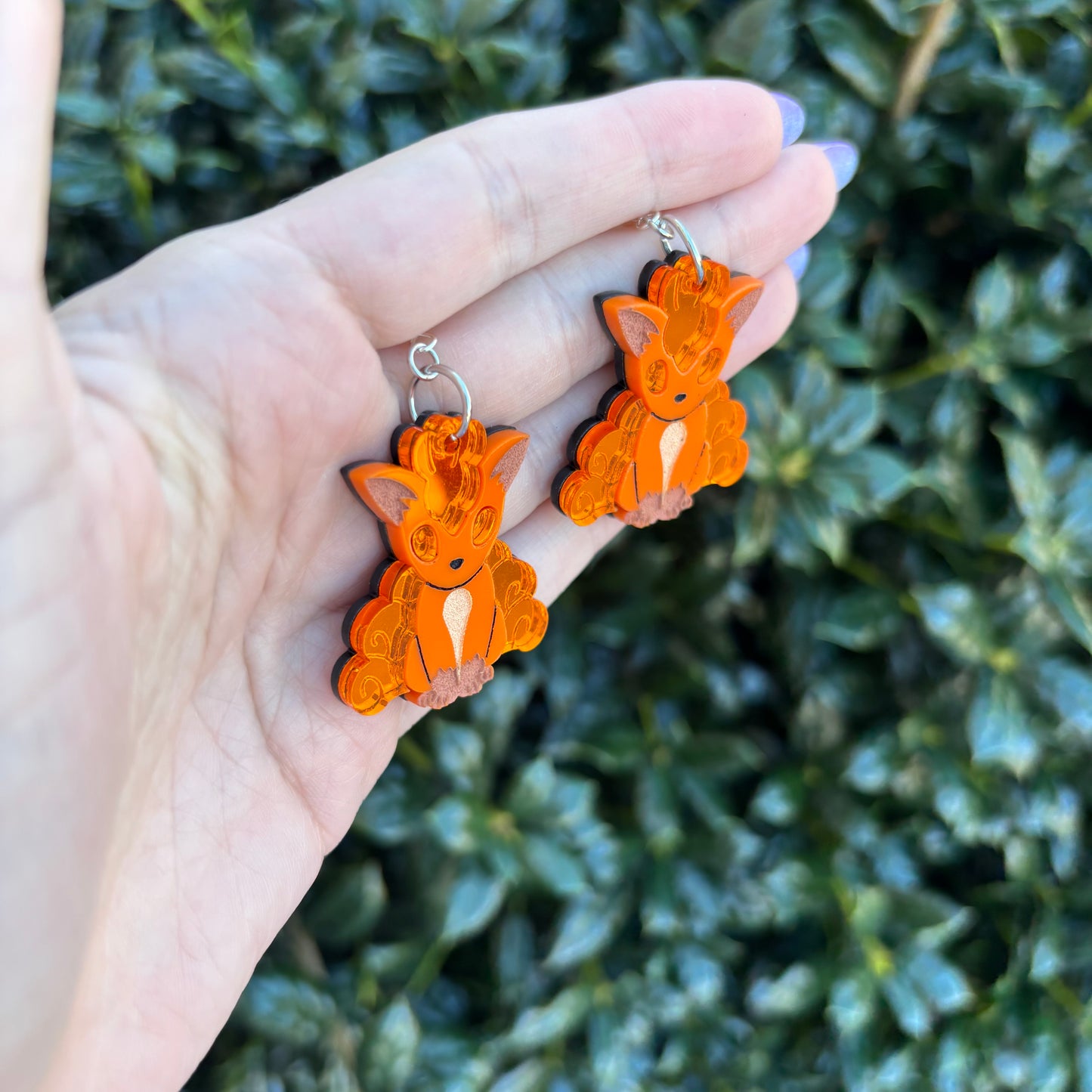 Vulpix Acrylic Earrings