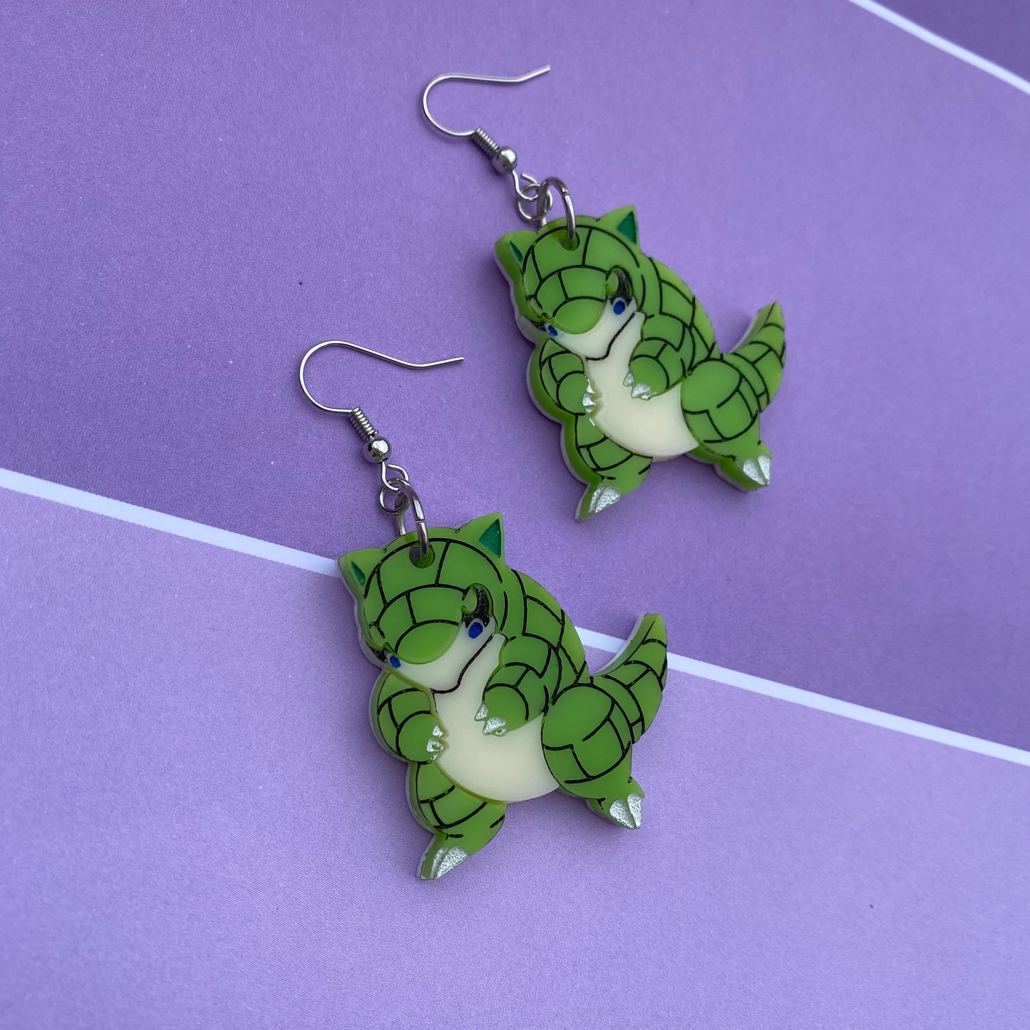 Sandshrew SHINY Acrylic Earrings