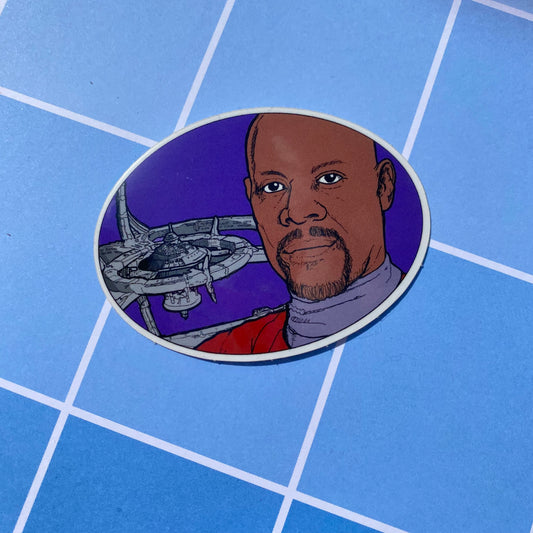 DS9 Captain Sisko Vinyl Sticker