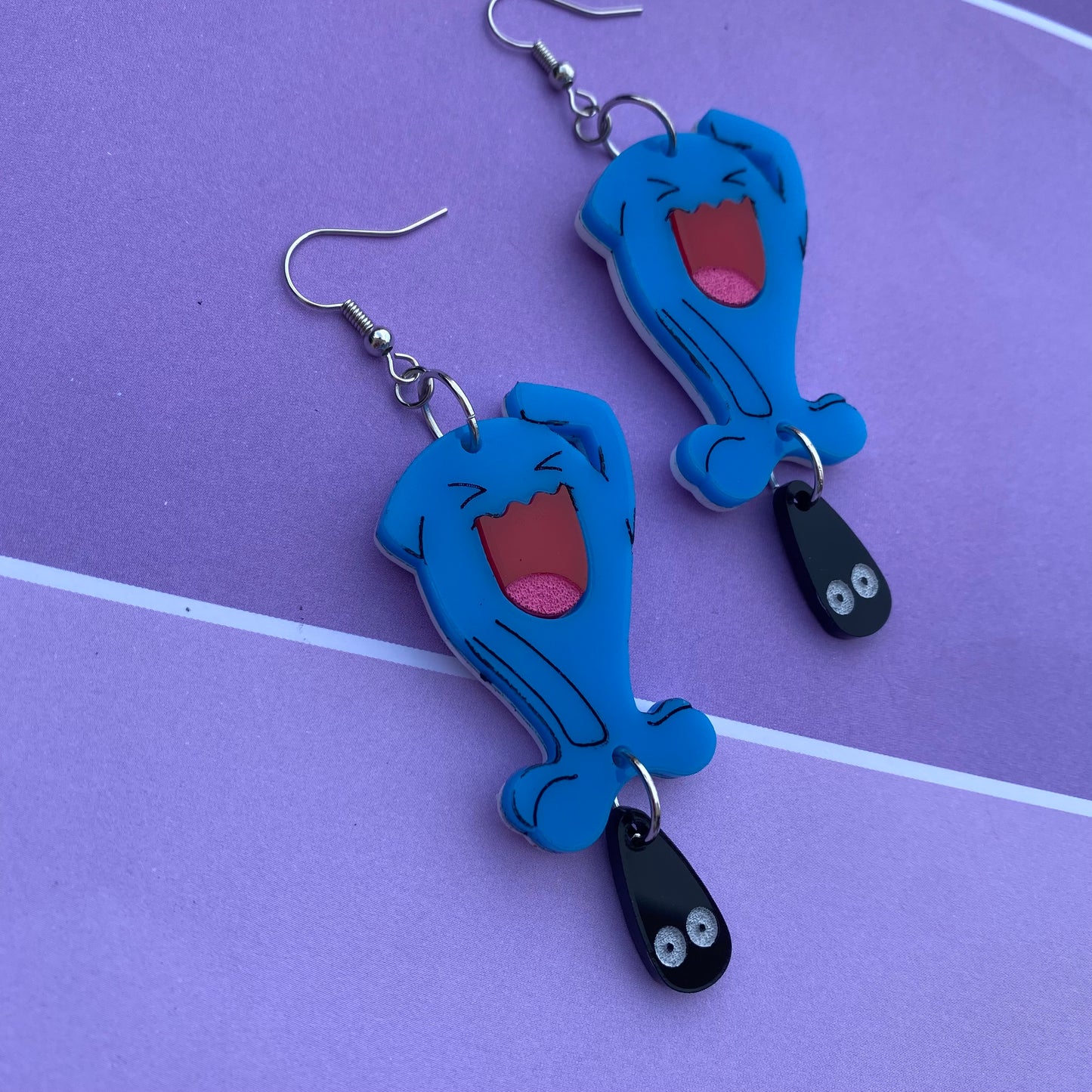 Wobbuffet Acrylic Earrings