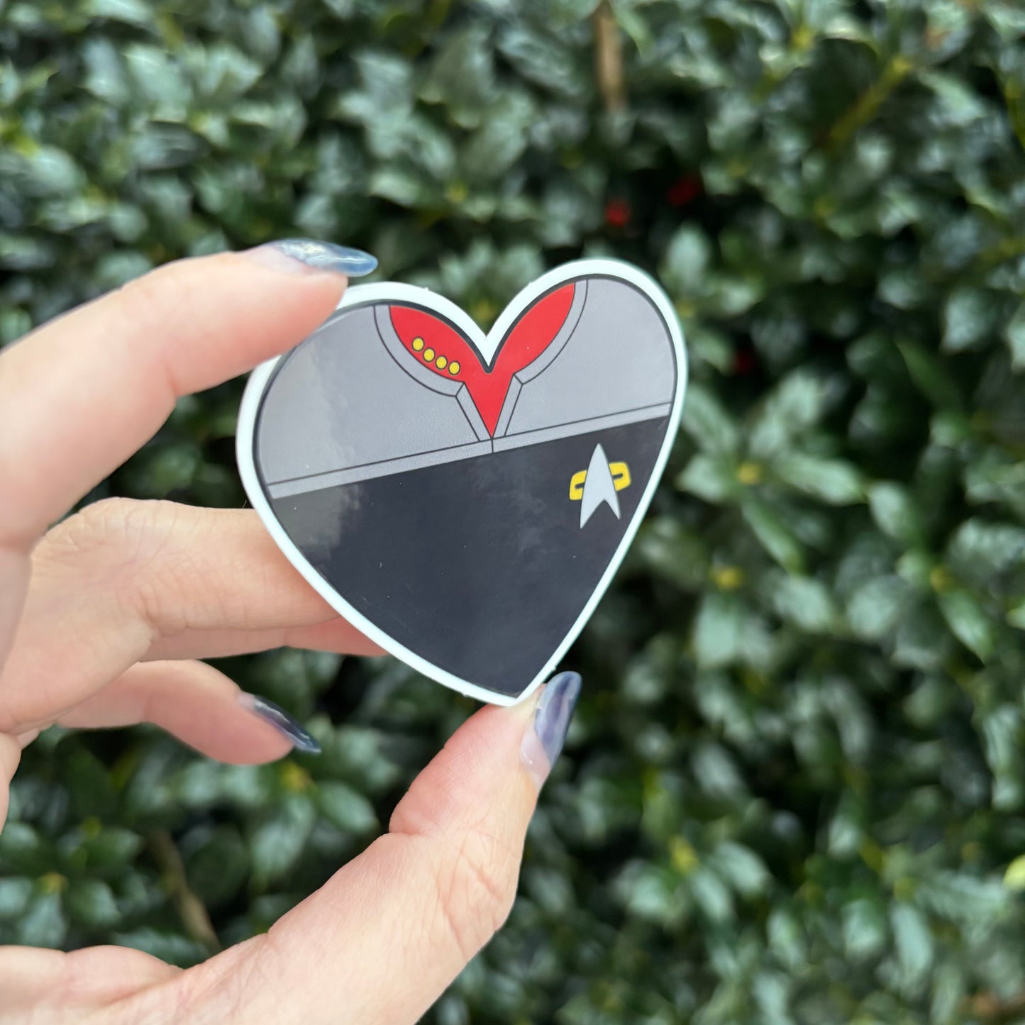 Captain Sisko Uniform Heart 2.5” Vinyl Sticker