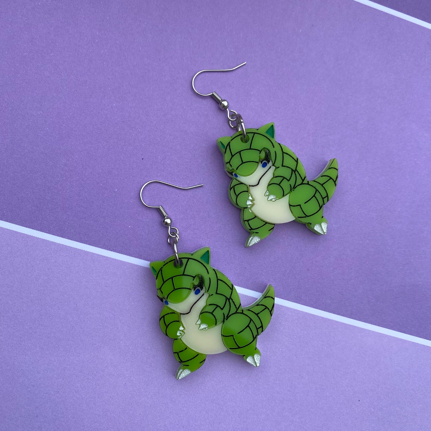 Sandshrew SHINY Acrylic Earrings