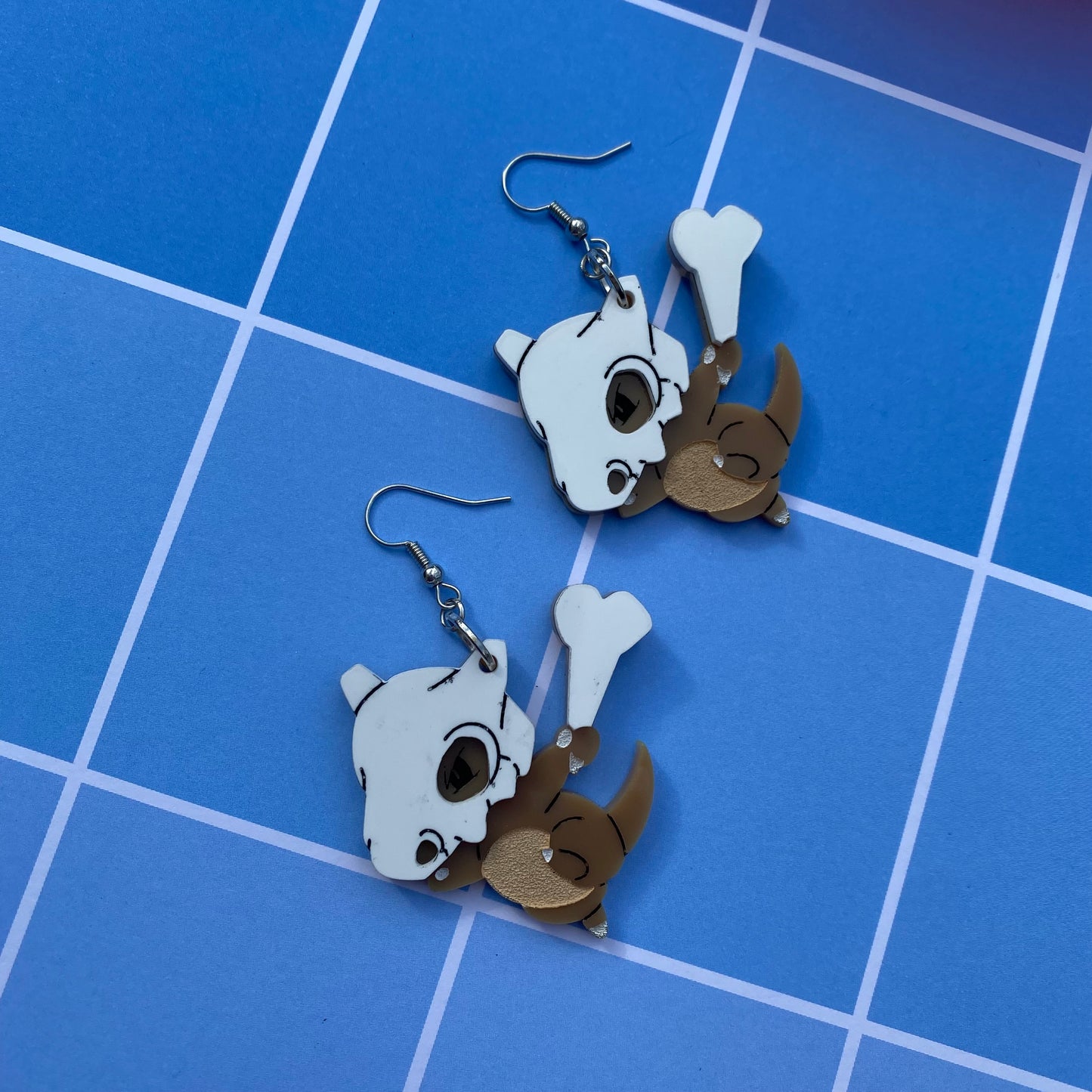 Cubone Acrylic Earrings